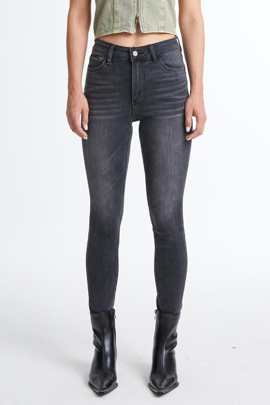 HIGH RISE SKINNY JEANS BYS2026 BLACKIE