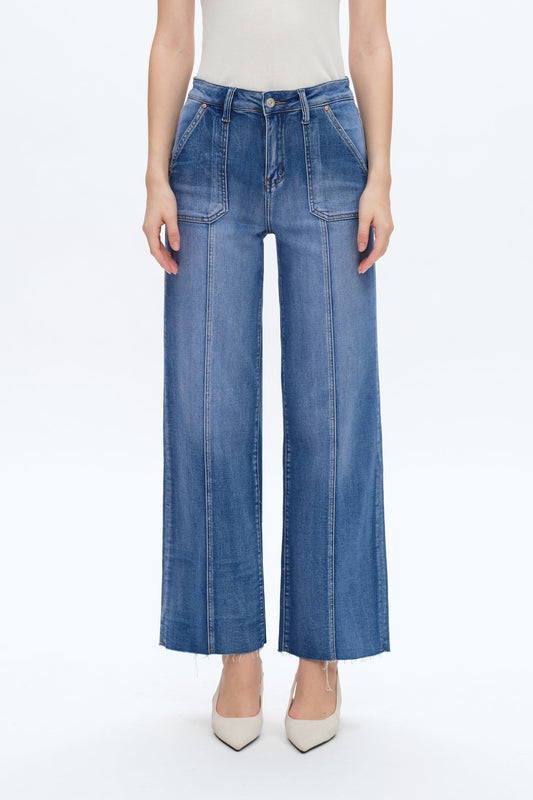 JESS HIGH RISE RELAXED STRAIGHT JEANS BYT5190 (BYLY015) BLUELOVER