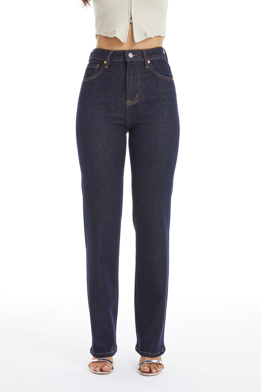 HIGH RISE STRAIGHT JEANS BYT5161 RINSE